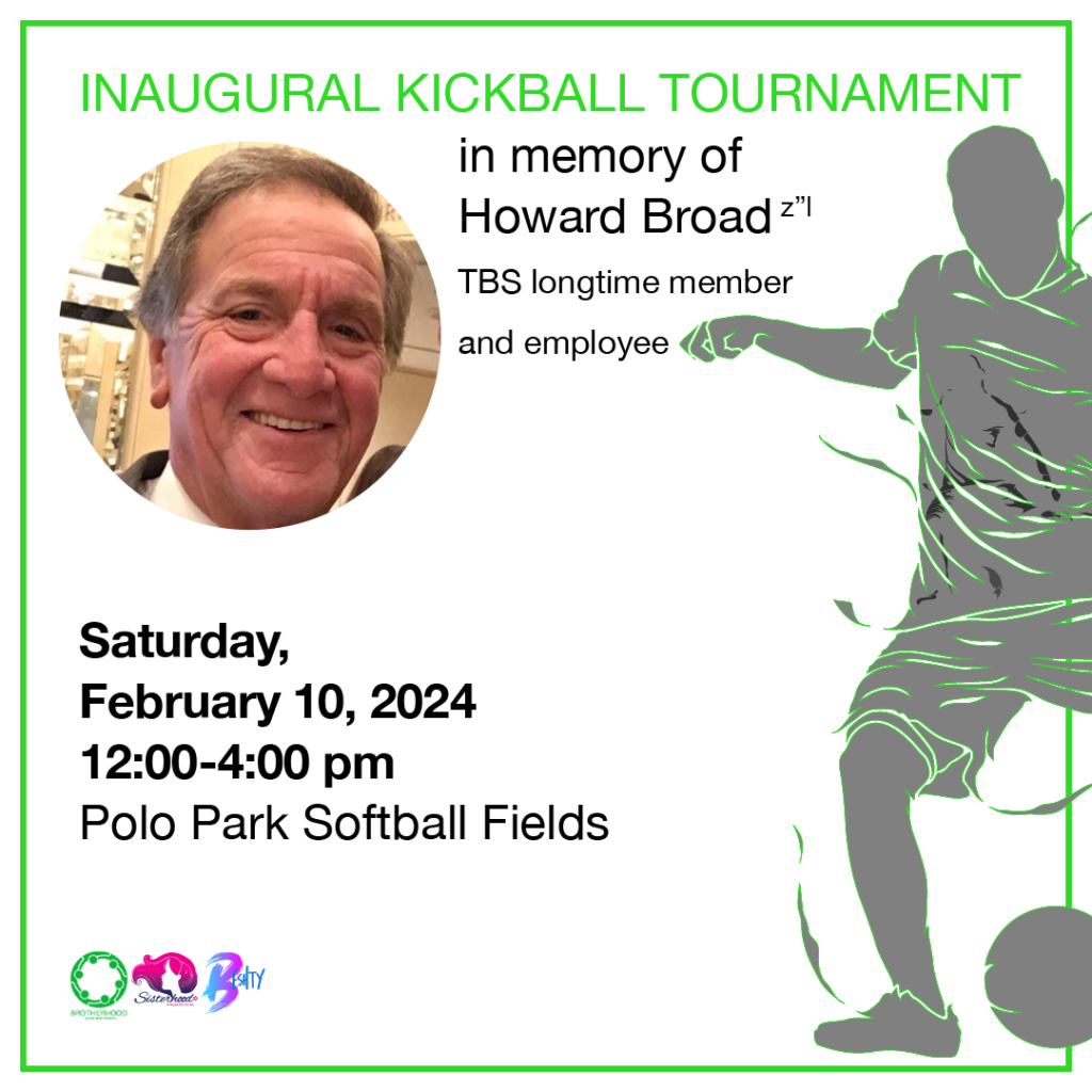 A poster with a picture of howard broad.